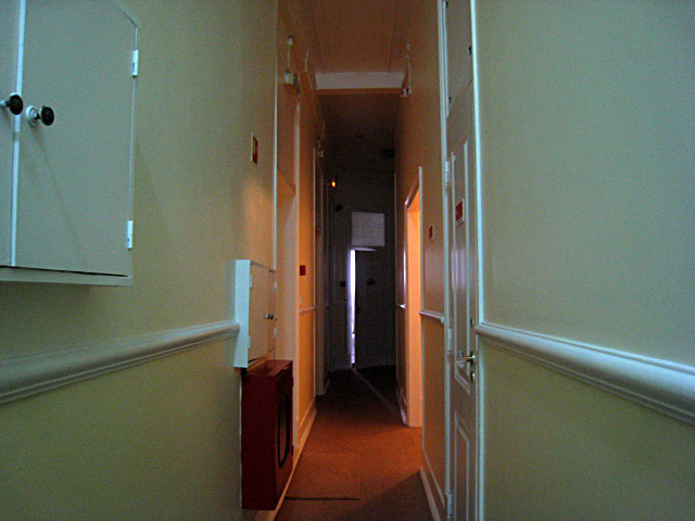 Le couloir qui mène à notre chambre