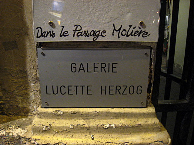 Nous allons à la galerie Lucette Herzog