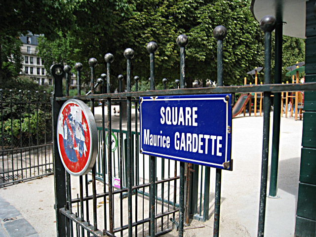 Nous allons au square Maurice Gardette