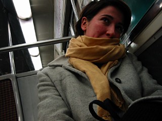 Je prends le métro avec Delphine