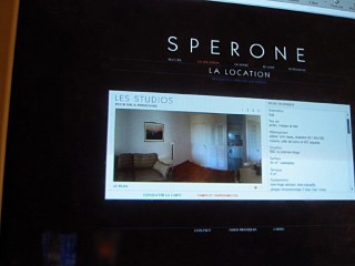 Les planches graphiques du site de Spérone sur lequel nous travaillons