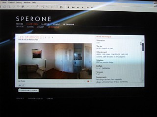 Je travaille sur le site de Spérone
