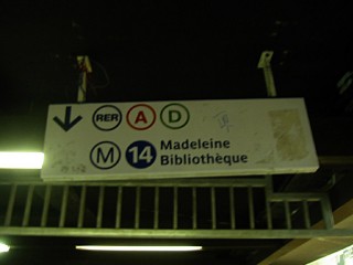 Ligne 14 vers Bibliothèque François Mitterrand