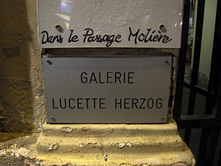 Nous allons à la galerie Lucette Herzog