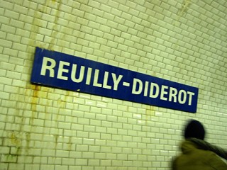 Nous sortons à Reuilly Diderot