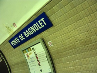 Je descends à Porte de Bagnolet