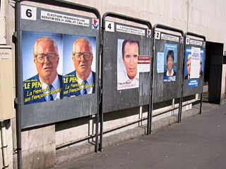 Les affiches des candidats à l'élection présidentielle
