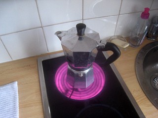 Je prépare du café