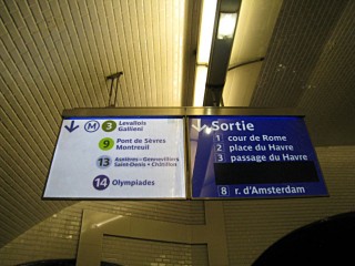 Changement à Gare Saint-Lazare