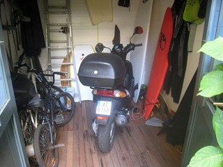 Je sors le scooter