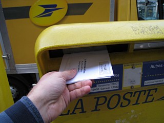Je poste mon courrier