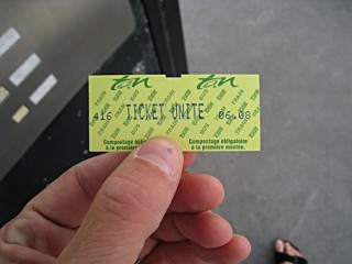 Un ticket