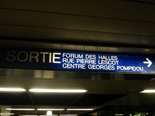Je vais au Centre Georges Pompidou