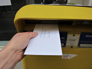 Je poste un courrier