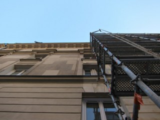La façade de son immeuble