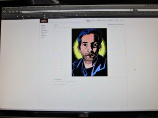 Thierry a mis mon portrait en couleur sur son site