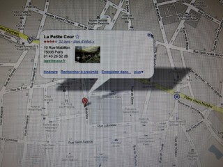 Je repère un restaurant sur Googlemaps