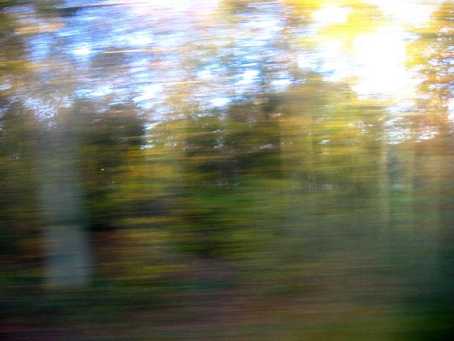 Lundi matin. Le train roule