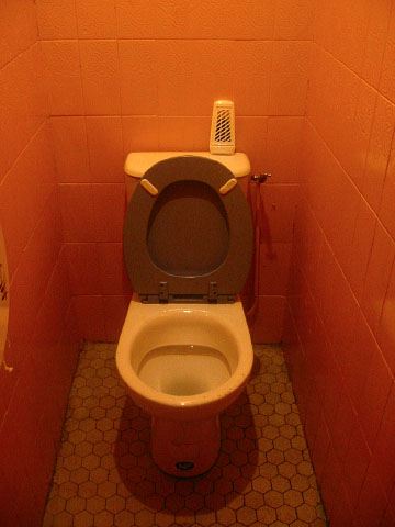 Je vais aux toilettes