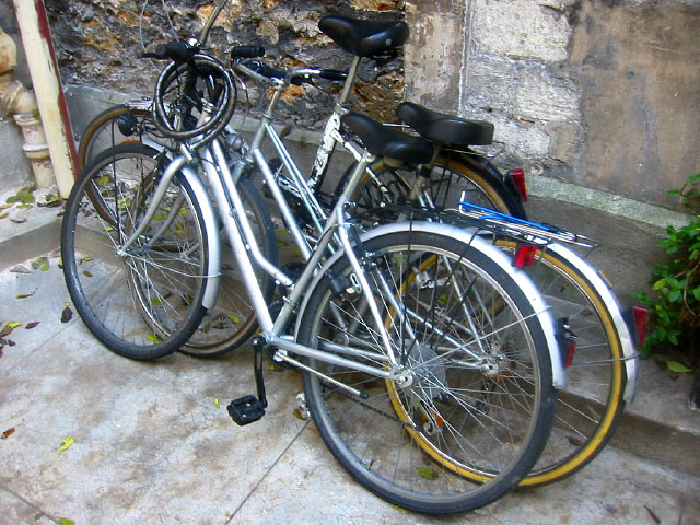 Je prends mon vélo