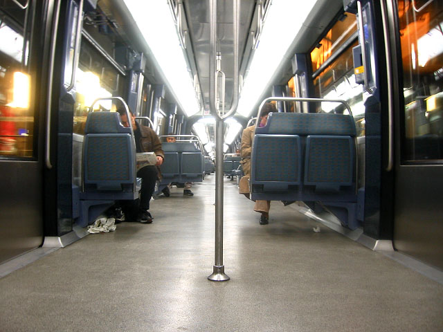 Dans la rame de métro