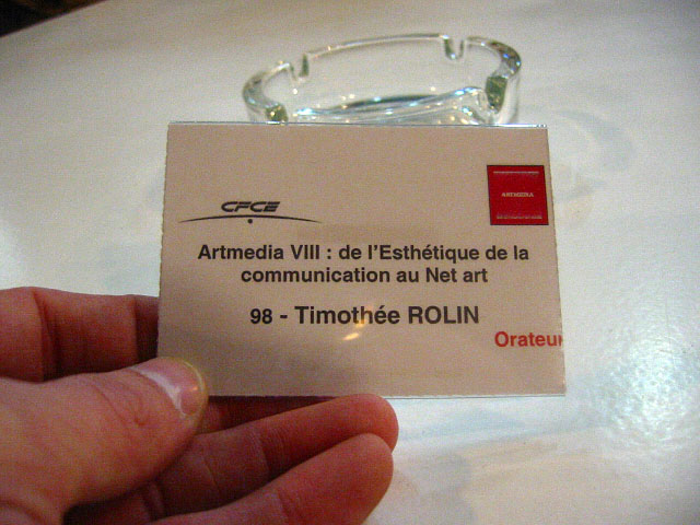 Ma carte d'orateur