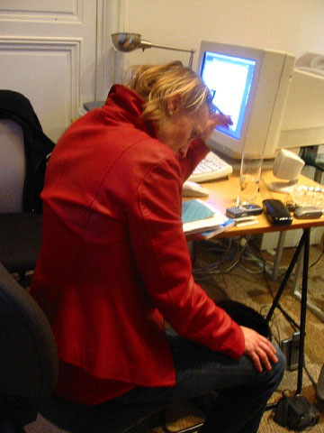 Visite de Catherine en pleine réflexion