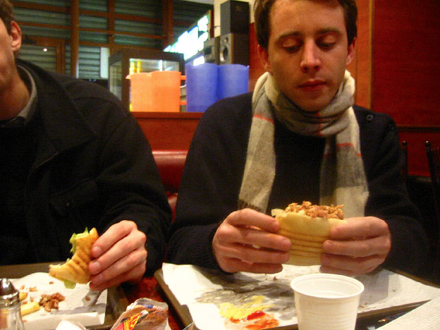 Nous allons manger un grec avec Pascal