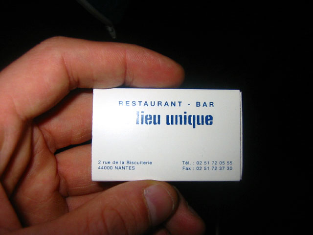 Nous allons a lieu unique
