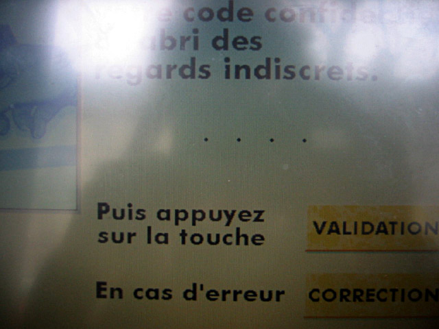Je retire de l'argent