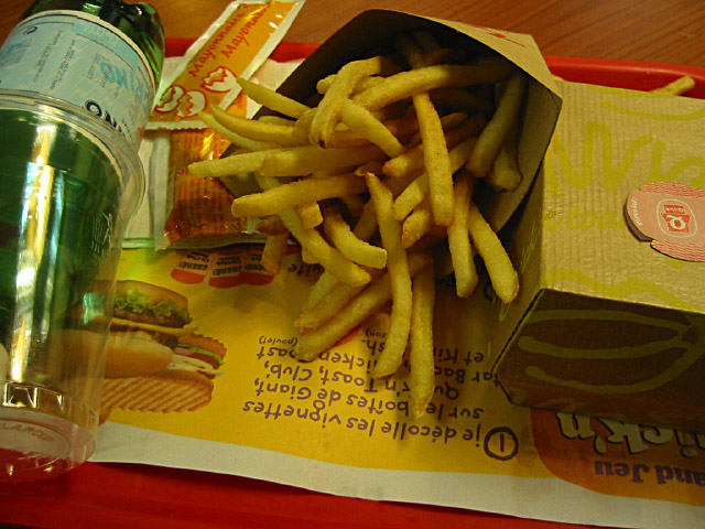 Je mange à Quick