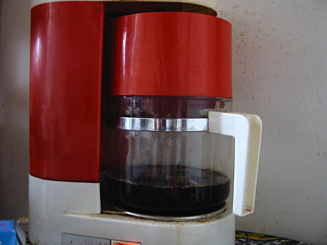 Je prépare du café