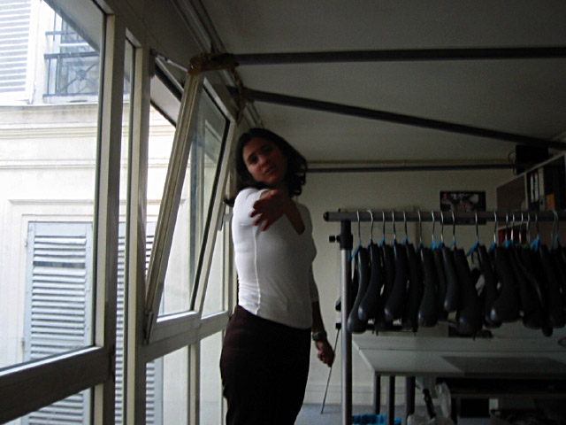 Zeina est au vestiaire