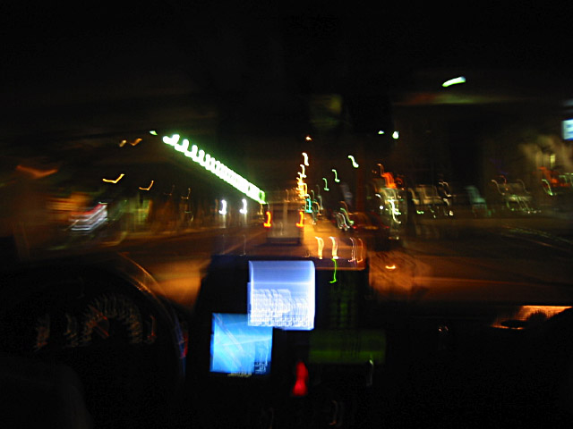 Nous prenons un taxi