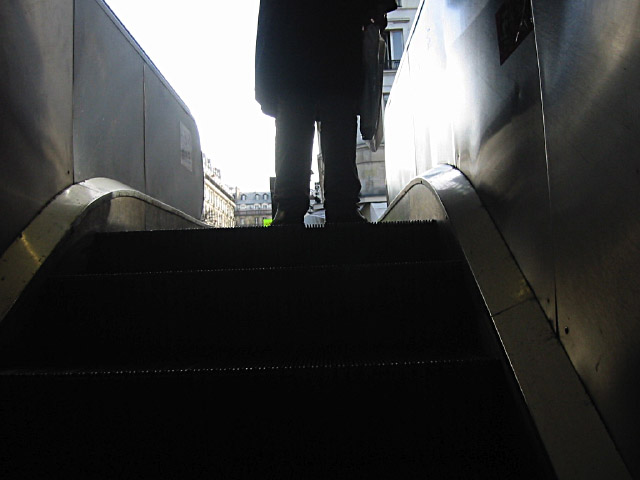Je sors du métro