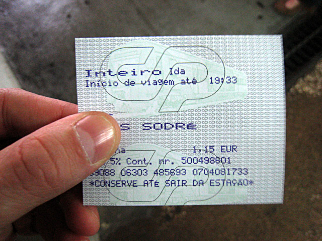 Le temps est trop mauvais. Nous renonçons et prenons un ticket retour