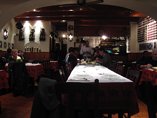 L'intérieur du restaurant
