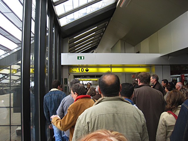 Nous commençons à embarquer
