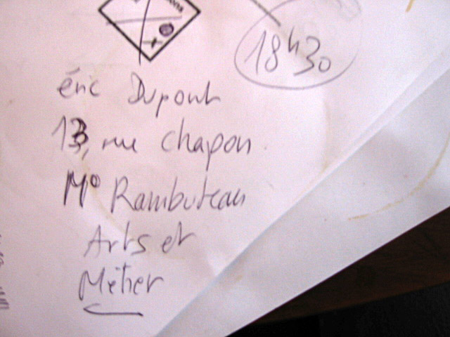 Edouard me donne rendez-vous ce soir à un vernissage