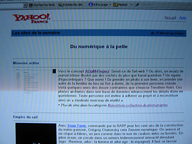 ... et en a fait un des sites de la semaine.