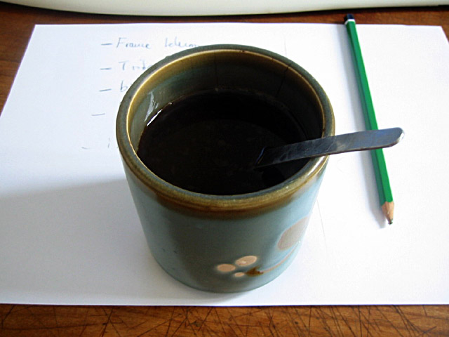 Je bois du café