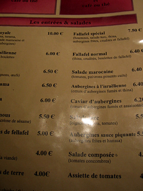 Nous allons dans un restaurant