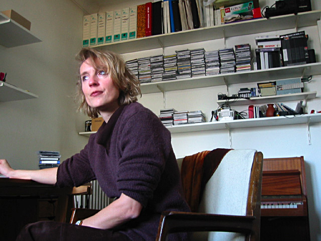 Catherine vient travailler sur son site