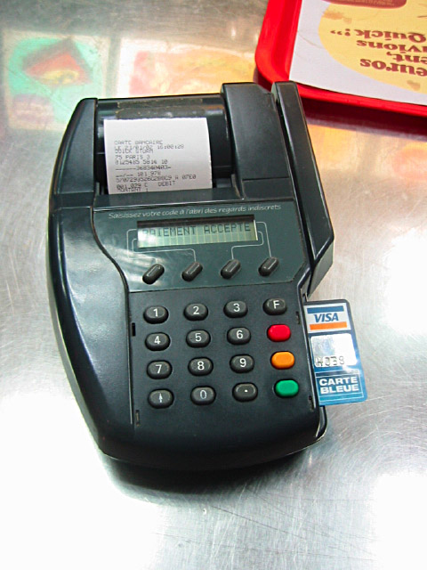 Je paye par carte