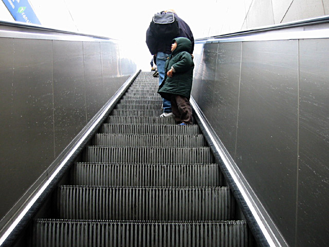 Je sors du métro