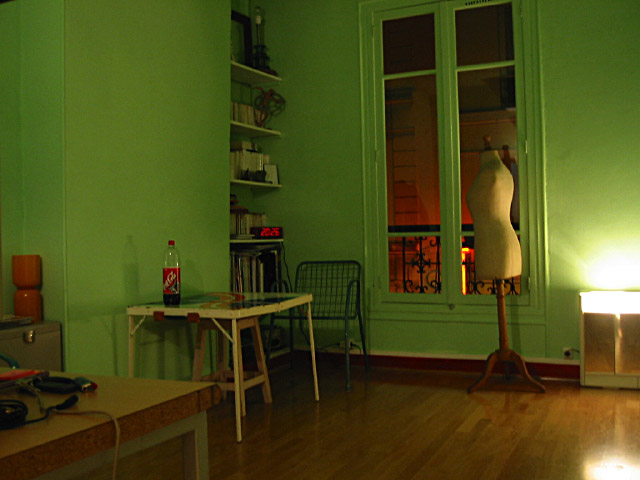 Elle a tout peint en vert