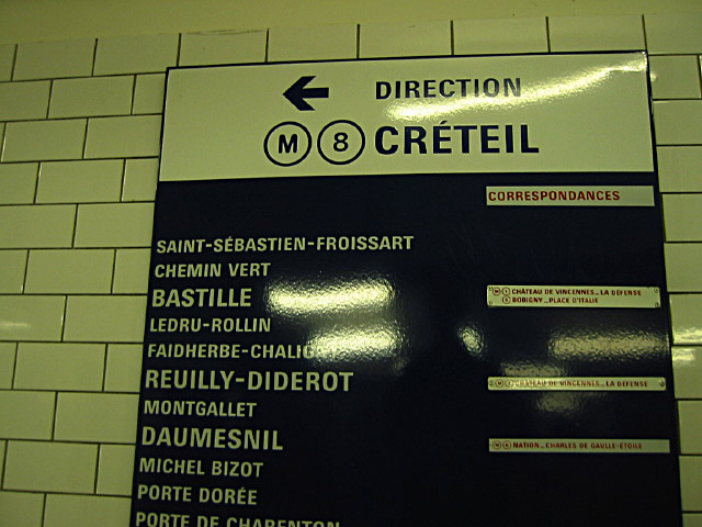 Nous prenons le métro