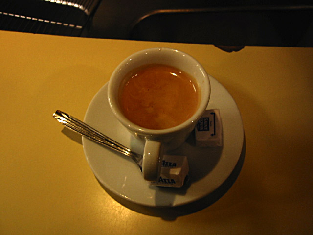 Je prends un café