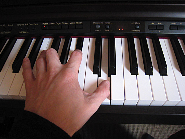 Je joue du piano