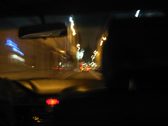 Nous prenons un taxi